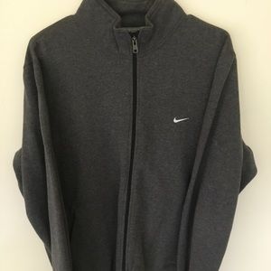 Gray Nike Zip Up Sweater